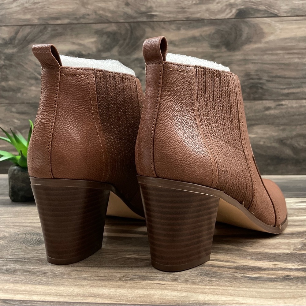 NIB Nine West Cowboy Natural Ankle Western Bootie - Picture 9 of 12